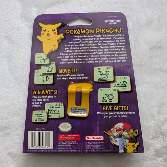 Pokemon Pocket Pikachu Nintendo Digital Pet (Tested) - Picture 5 of 15